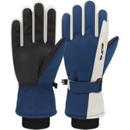 INF Gants de Cyclisme Thermiques Doublés Polaire - Imperméables, Tactiles et Coupe-Vent Bleu
