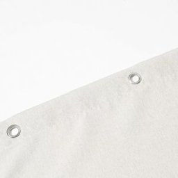 INF Rideau de douche en lin naturel - Panneau de rideau de salle de bain imperméable C