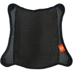 INF Housse de siège moto L double couche été - Noir polyester rafraîchissant, isolation thermique, maille respirante, coussin
