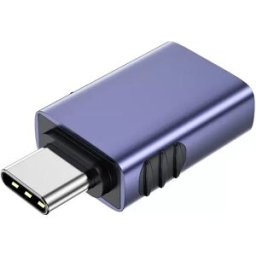 INF Adaptateur Type-C vers USB OTG - Convertisseur 10Gbps Haute Vitesse pour Téléphones et Ordinateurs Violet+gris