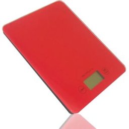 INF Balance de cuisine tactile en verre trempé - Capacité 2g-5000g, précision 1g, écran LCD Rouge