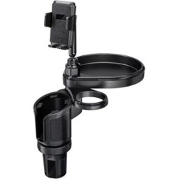 INF Support voiture 4-en-1 avec porte-gobelet rotatif 360 degrés, base extensible et rembourrage en silicone
