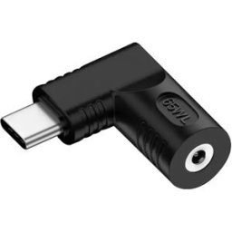 INF Adaptateur 65W en L DC Femelle vers USB Type-C Mâle - Convertisseur d'Alimentation PD