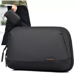 INF Sac de Rangement Numérique Portable Noir - Organisateur de Voyage pour Accessoires Électroniques