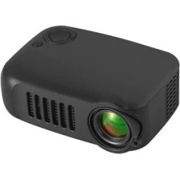 INF Mini Projecteur Portable Prise EU - Noir, Support 1080P, Idéal pour Home Cinéma et Résidences Étudiantes