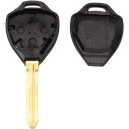 INF Coque de clé de voiture noire compatible avec Toyota Camry Corolla - Remplacement de télécommande