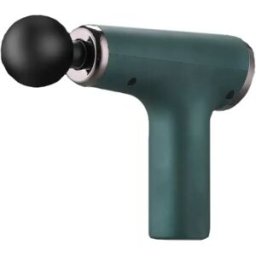 INF Mini pistolet de massage 32 vitesses avec écran LCD - Type-C, 4 têtes interchangeables pour massage profond et récupération Vert