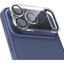 INF Protecteur d'objectif de caméra PC compatible avec iPhone 17 Pro Max - Résistant aux rayures et aux chocs Le noir