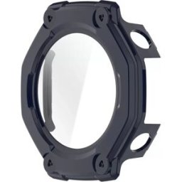 INF Boîtier de protection PC avec protecteur d'écran en verre trempé compatible avec Amazfit T-Rex 3