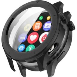 INF Coque Xiaomi Watch S4 avec protection d'écran intégrée - Noir