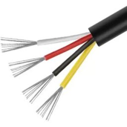 INF Fil multiconducteur noir UL2464 16AWG à 4 conducteurs - 5 mètres pour applications électroniques