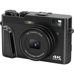 INF Appareil Photo Numérique 2.7K 48MP, Zoom 16x et Griffe Flash Externe
