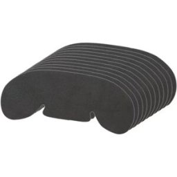 INF Lot de 10 coussinets adhésifs en EVA - Inserts frontaux noirs anti-friction absorbants pour casquettes de baseball