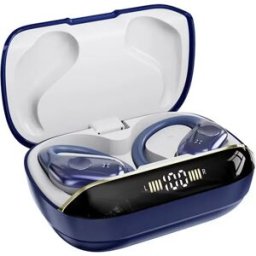 INF Écouteurs sans fil sport à crochet T12DNS avec réduction de bruit DN, Bluetooth 6.0 et batterie 480ah, maintien ergonomique Bleu foncé
