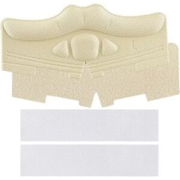 INF Coussinets de Talon Non Adhésifs L (2 Paires) - Tissu Mesh x Éponge x Velcro Inserts Amortisseurs pour Chaussures de Sport Beige