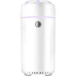 INF Diffuseur d'arômes/Humidificateur portable pour voiture/maison avec LED 7 couleurs Blanc