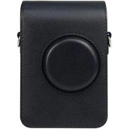 INF Étui de protection en cuir pour appareil photo Instax Mini Evo Le noir
