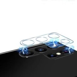 INF Protection d'objectif en verre trempé compatible avec Samsung Galaxy S24Plus, 2 pièces, haute définition, anti-explosion et