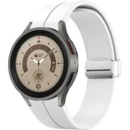 INF Bracelet de Montre en Silicone pour Samsung Galaxy Watch 5 Pro Blanc
