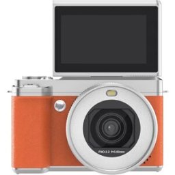 INF Appareil photo numérique beauté double objectif à écran rabattable 180° 3.0-inch, 80MP, 5K, zoom 18x et Wi‑Fi Marron