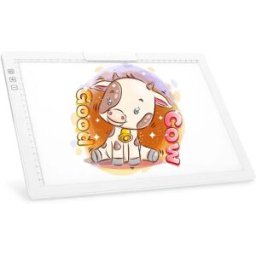 INF Tablette lumineuse LED A4 avec luminosité réglable et câble Type-C Blanc