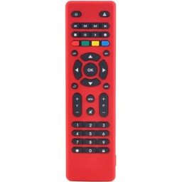 INF Housse de protection en silicone compatible avec la télécommande universelle CANAL+ Rouge