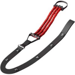 INF Sangle d'assistance pour tractions - Bande d'assistance réglable pour un pied avec boucle de sécurité en ABS, boucle de Rouge