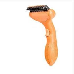 INF Peigne Démêloir pour Animaux : Éliminez Facilement les Nœuds et les Bourres pour un Animal Toiletté Orange
