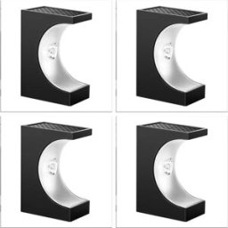 INF Lampes Solaires d'Escalier Extérieures à Lumière Blanche - Éclairage Solaire Facile à Installer 4-pack