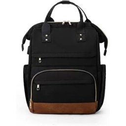 INF Sac à Dos à Langer Grande Capacité - Sac de Maternité Élégant et Léger Le noir