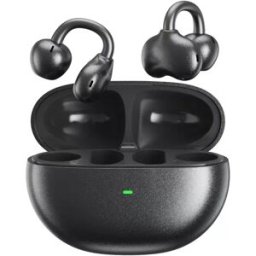 INF Écouteurs Bluetooth à Clip d'Oreille : Confort, Son Surround et Autonomie Longue Durée Le noir