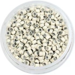 INF Micro-anneaux doublés de silicone nano pour extensions de cheveux Beige