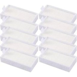 INF Pack de 10 filtres de remplacement HEPA pour aspirateur robot - Filtre ABS+fibre blanc compatible avec ILIFE V3s, V3s Pro,
