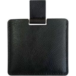 INF Petit Miroir de Beauté Portable avec Étui en PU et Cadre en Acier Inoxydable Le noir