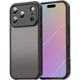 INF Coque Magnétique Noire Mate Compatible avec iPhone 17 - Antichoc, Anti-Traces de Doigts