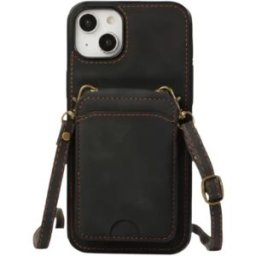 INF Étui en cuir 3-en-1 compatible avec iPhone 17 Pro Max avec porte-cartes et bandoulière