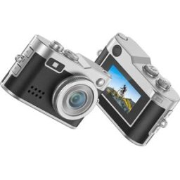 INF Mini caméra numérique - Vrai 1080P/2K, objectif 5MP réel (interpolation 20MP), charge Type-C, OTG et compatible cartes SD Le noir