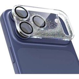 INF Protecteur d'objectif de caméra PC compatible avec iPhone 17 Pro Max - Résistant aux rayures et aux chocs Argent