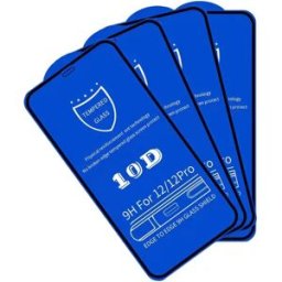 INF Lot de 4 protections d'écran en verre trempé 10D haute définition compatibles avec iPhone 17AIR (6,6 pouces) avec kit