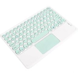 INF Clavier Bluetooth avec touches rondes et pavé tactile + Combo souris Bluetooth, compatible avec iPad, Android et plus Vert