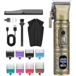 INF Tondeuse sans fil haute puissance à affichage LCD - Tondeuse multi‑fonction professionnelle, rechargeable USB‑C, IPX7