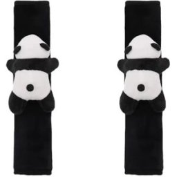 INF Coussinets d'épaule pour ceinture de sécurité de voiture (pack de 2) Noir blanc