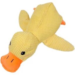 INF Peluche Canard Jouet - Jouet à mâcher doux et couineur pour petits chiens et chiots S