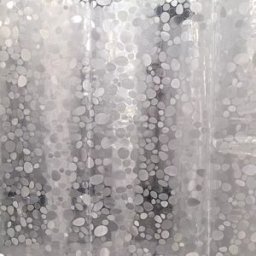 INF Rideau de douche en PVC – Motif galets S