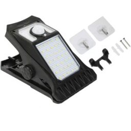 INF Lampe Solaire à Clip avec 45 LEDs - Lumière Chaude, Étanche et Détecteur de Mouvement