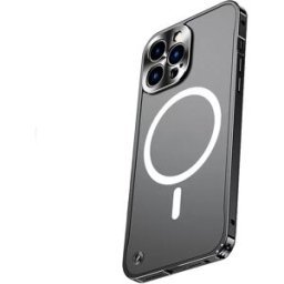 INF Coque Magnétique Noire en Aluminium avec Boucle Hippocampe, compatible avec iPhone 17