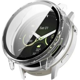 INF Coque PC Transparente avec Protecteur d'Écran en Verre Trempé Compatible avec Garmin Venu 4 (41mm)