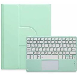INF Étui Clavier Bluetooth Vert Menthe avec Pavé Tactile, Compatible avec iPad 10.2/10.5 (7/8/9 Gen, Air 3/Pro 10.5)