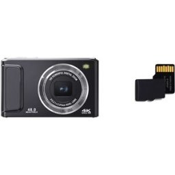 INF Appareil photo numérique DC308 avec carte 32GTF (prise UE) Le noir