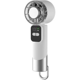 INF Ventilateur USB portable mini - Turbo, refroidissement rapide, 2-en-1 main et sur socle Blanc